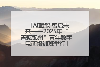 AI赋能 智启未来——2025年“青耘锦州”青年数字电商培训班举行